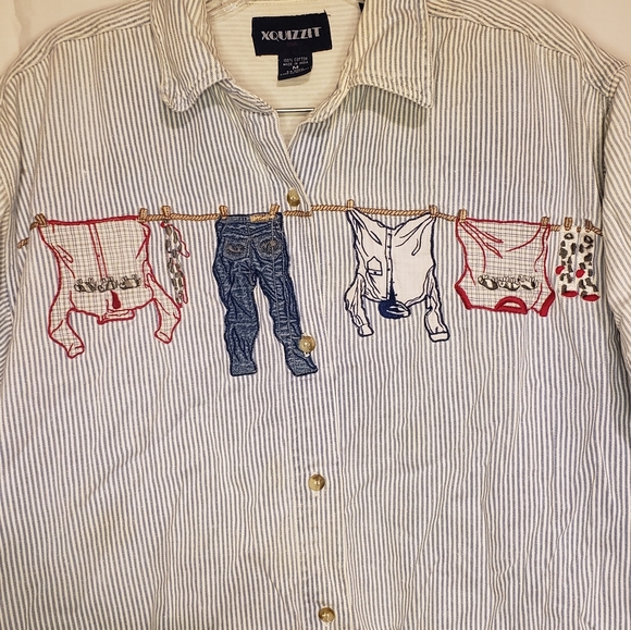 XQUIZZIT USA Medium Button Down Tee - Picture 3 of 7